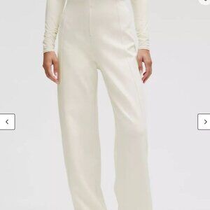 Stretch Knit Straight-Leg Pull-On Pant